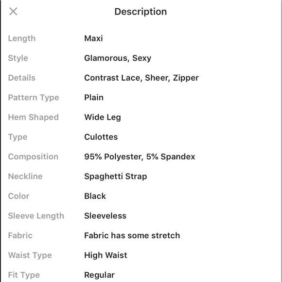 ‫Sheer Lace Bodice Straight Leg Cami Jumpsuit - Picture 5 of 5